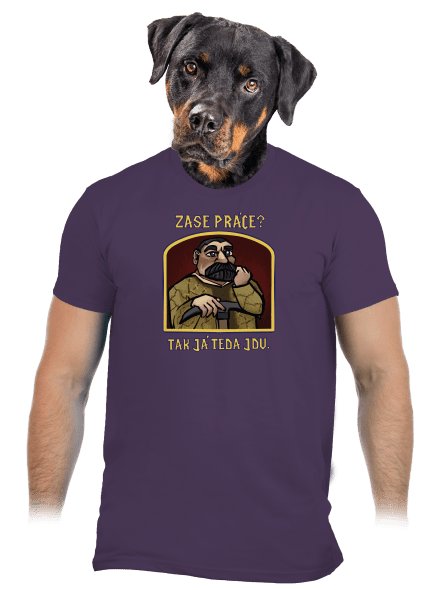 Zase práce? pánske tričko Urban Purple