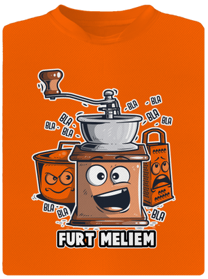 Mlynček detské športové tričko Neon Orange