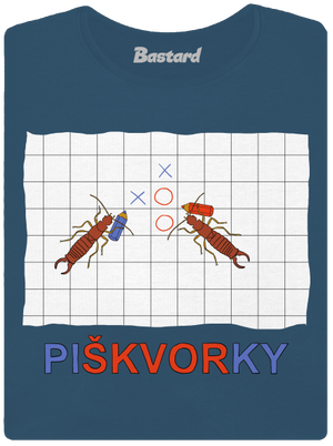 Škvorí piškvorky dámske tričko prémium Petrol Blue