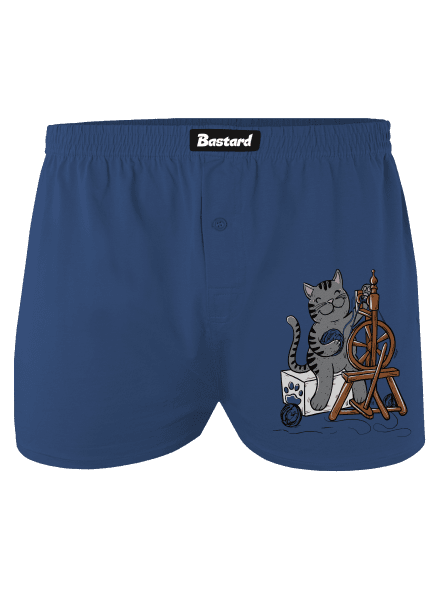 Mačka pradie pánske trenky Blue