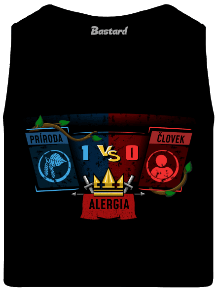 Príroda vs. človek pánske tielko Black