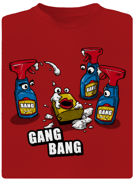 Gang Bang pánske športové tričko Red Mal