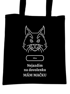 Nemôžem, mám mačku taška Black