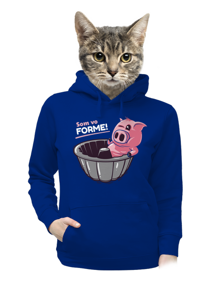 Vo forme dámska mikina klokanka Royal Blue Mal