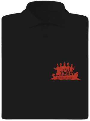 Punks Not Dead pánska polokošeľa Black