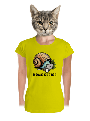 Slimákov home office dámske tričko prémium Lemon