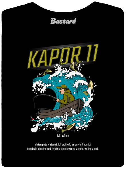 Kapor 11 dámske tričko s lemom Black
