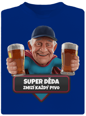 Super dedo pánske športové tričko Royal Blue Mal