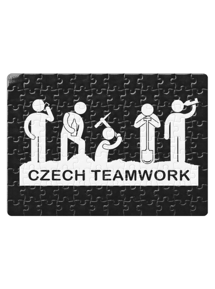 Czech Teamwork puzzle White