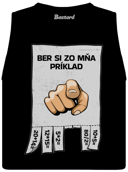 Ber si zo mňa príklad dámske tielko voľné Black