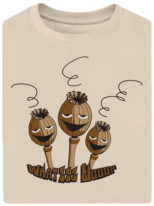 Makovica unisex tričko oversized Almond