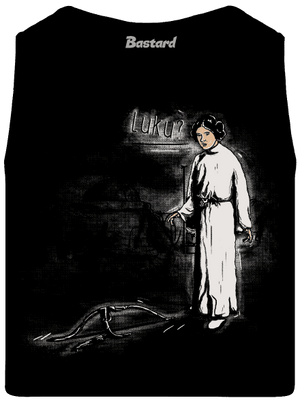 Luke a Leia pánske tielko Black