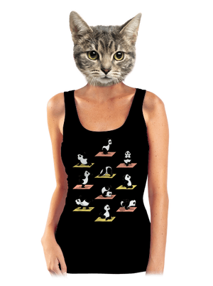 Pandia jóga dámske tielko klasické Black