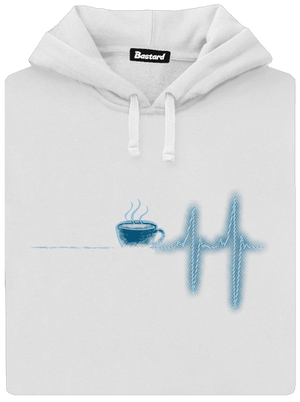 Coffee help dámska mikina klokanka White