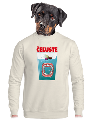 unisex mikina bez kapucne