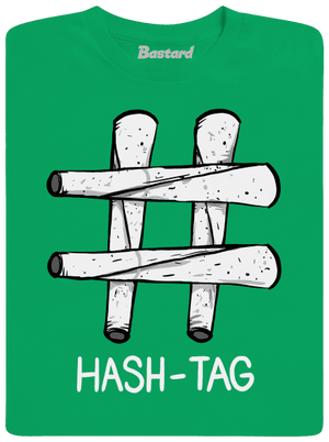 Hash tag pánske tričko Kelly Green