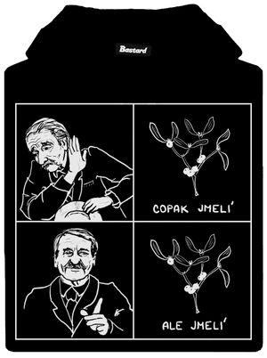 Cimrman: Copak jmelí dámska mikina klokanka Black