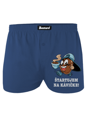 Štartujem na kávičke pánske trenky Blue