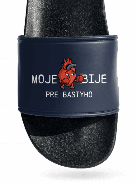 Moje srdce bije šľapky Navy