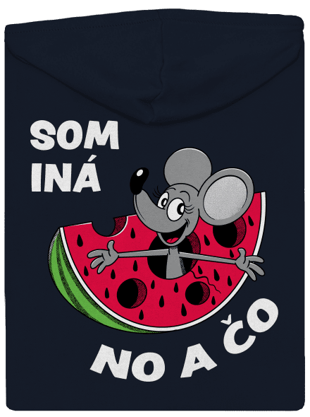 Som iná dámska mikina na zips Navy Mal