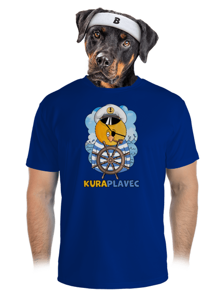 Kuraplavec pánske športové tričko Royal Blue Mal