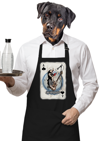 Ace of Spades zástera Black