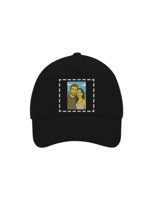 Simpsonovi z vlastnej fotky šiltovka baseballka Black