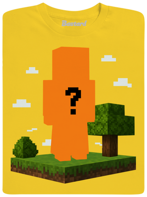 Minecraft z vlastnej fotky detské tričko Gold