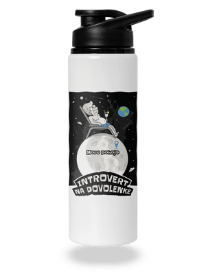 Introvert na dovolenke flaša na vodu White