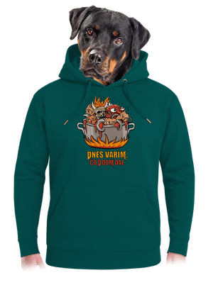Čo Doom dal unisex mikina premium Emerald Green