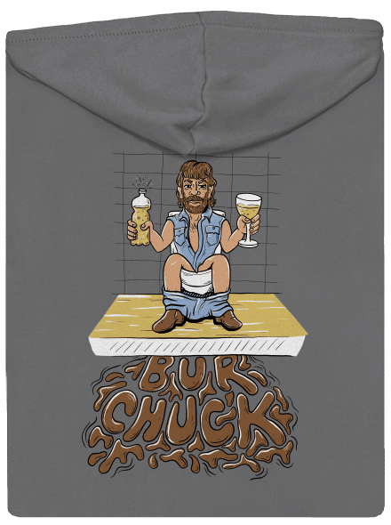 BurChuck dámska mikina na zips Steel Gray