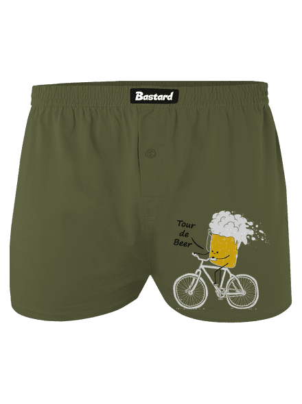 Tour de beer pánske trenky Khaki