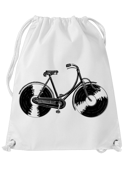 Gramofónový bicykel vak White