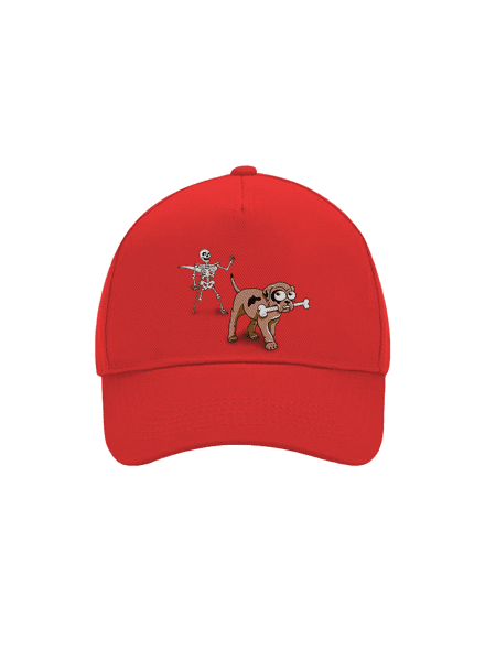 Kostlivec šiltovka baseballka Classic Red