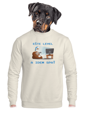 Ešte level unisex mikina bez kapucne Off White