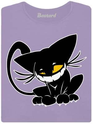 Evil cat dámske tričko s lemom Lavender