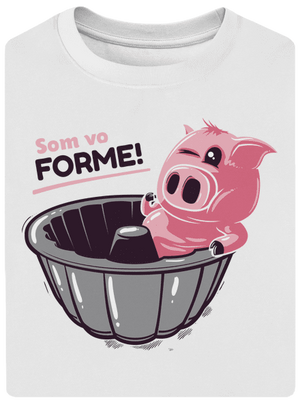 Vo forme unisex tričko oversized White