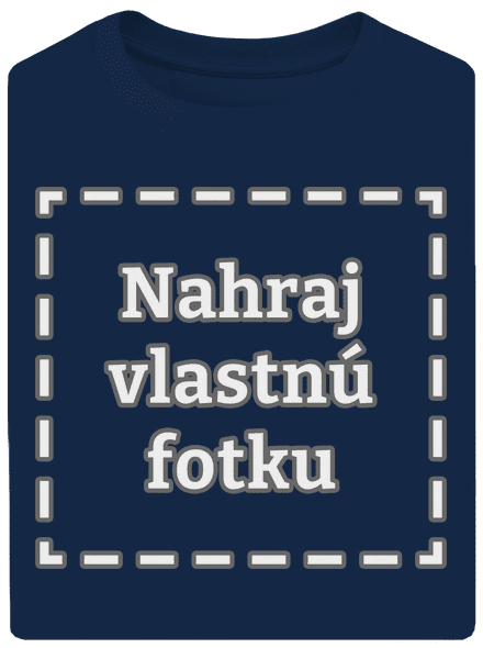Vlastná potlač unisex tričko oversized Midnight Blue