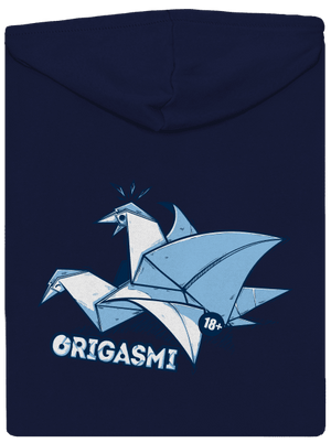 Origasmi pánska mikina na zips Navy