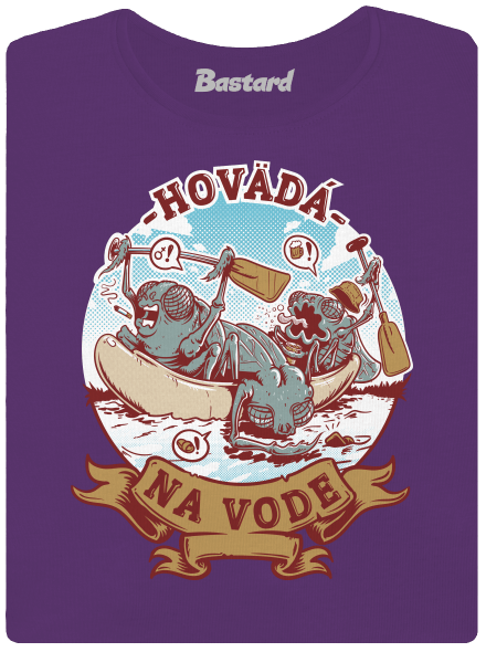 Hovädá na vode dámske tričko prémium Purple