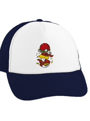 Pokémon burger šiltovka truckerka French Navy cap