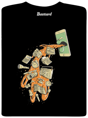 Digitálna kocovina pánske tričko Black