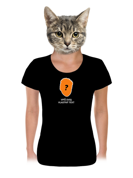 Tvoja hlava dámske tričko Black