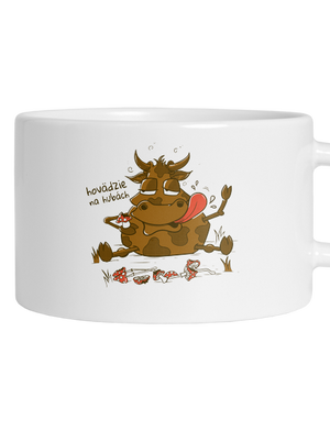 Hovädzie na hubách hrnček makronka White