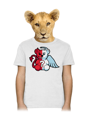 Anjel vs. diabol detské tričko White