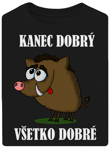 Kanec dobrý unisex tričko oversized Black