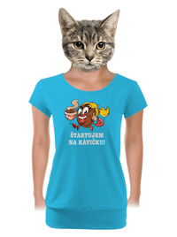 dámske tričko s lemom