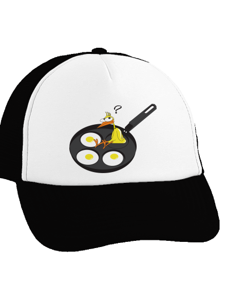 Kurča šiltovka truckerka Black cap