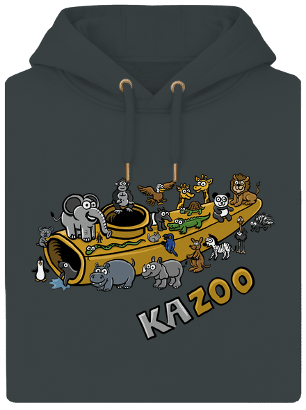 KaZoo unisex mikina premium Charcoal