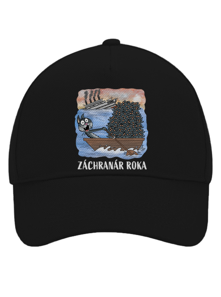 Záchranár roka šiltovka baseballka Black